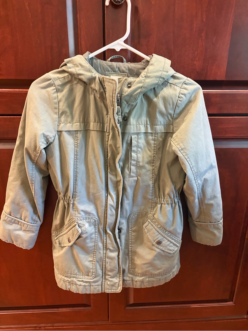 GAP Hooded Kids Anorak Jacket - Sage Green